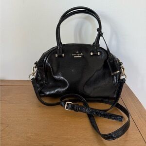 Kate Spade Shiny Black Satchel